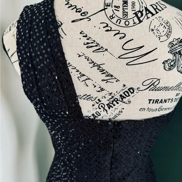 Size 8 Jackie Jon black one shoulder cocktail dress. In excellent condition. - Picture 4 of 9
